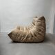 Amber beige Togo armchair by Michel Ducaroy for Ligne Roset.