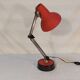 Vintage red articulated desk lamp - 70s/80s