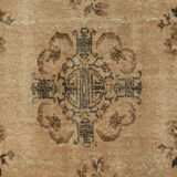 Anatolian handmade vintage rug 265 cm x 153 cm