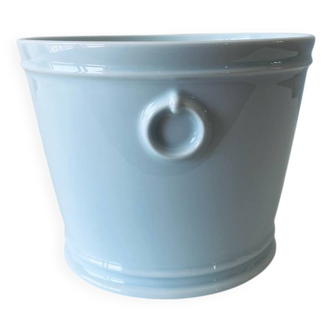 Cache pot blanc en porcelaine