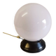 Ceiling light or Art Deco wall sconce with white opaline globe - early 20th century