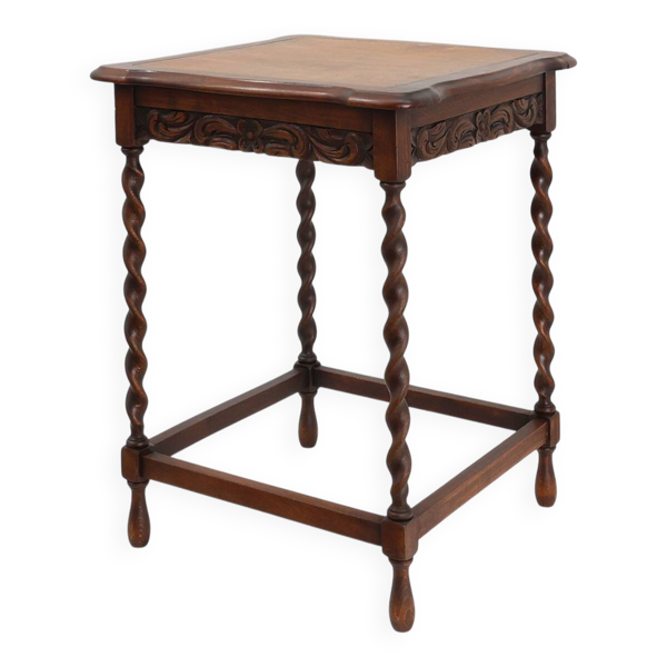 Table d'appoint ancienne en chêne français, vers 1900