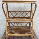 Rattan shelf