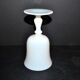 Antique footed glass in white opaline goblet chalice – Meisenthal craftsmanship?