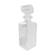 Chiselled glass whisky carafe