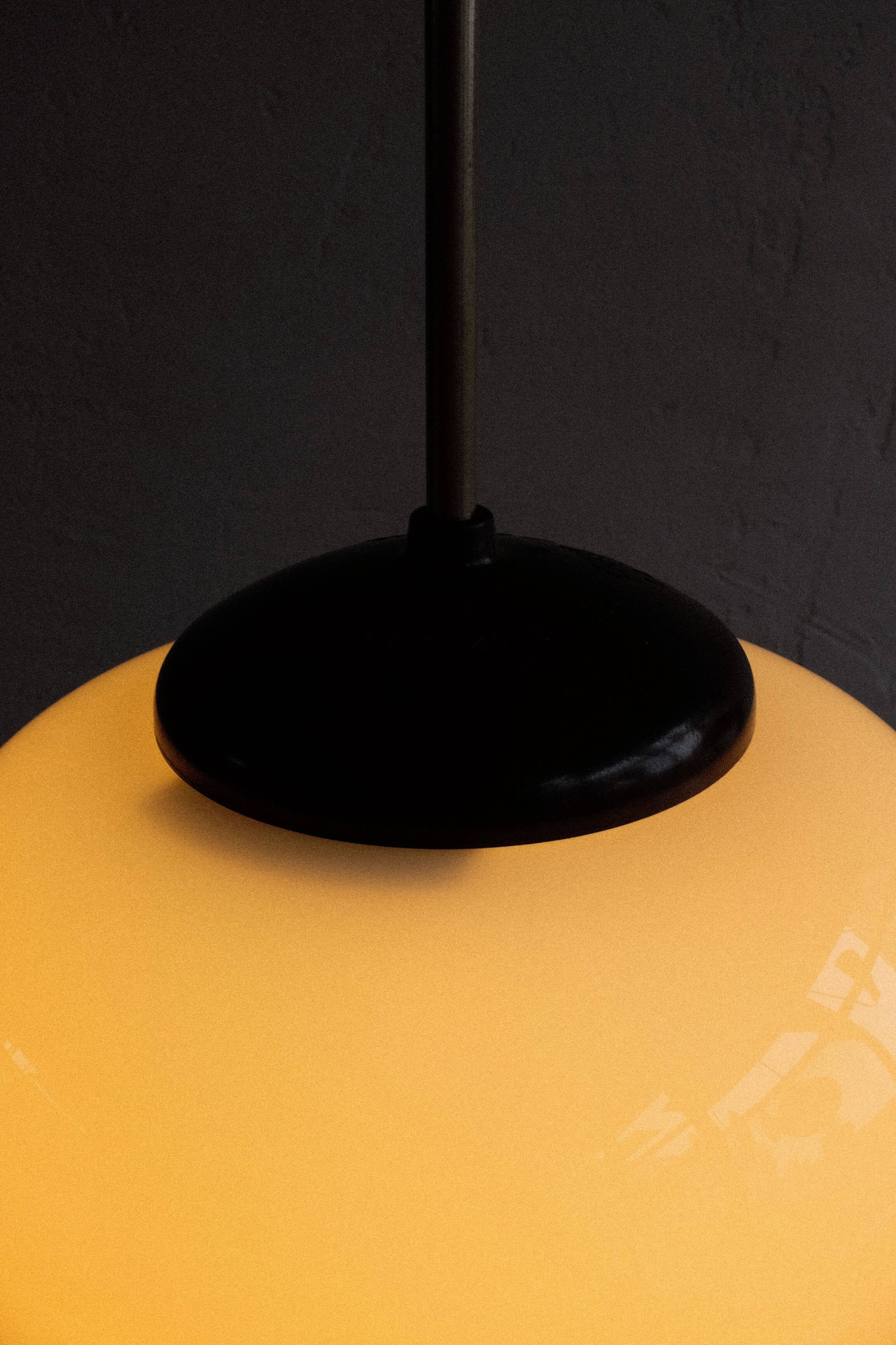 Czechoslovak bakelite hanging school lamp, 1960s