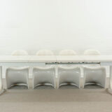 Extendable pedestal dining table by George Nelson for Herman Miller