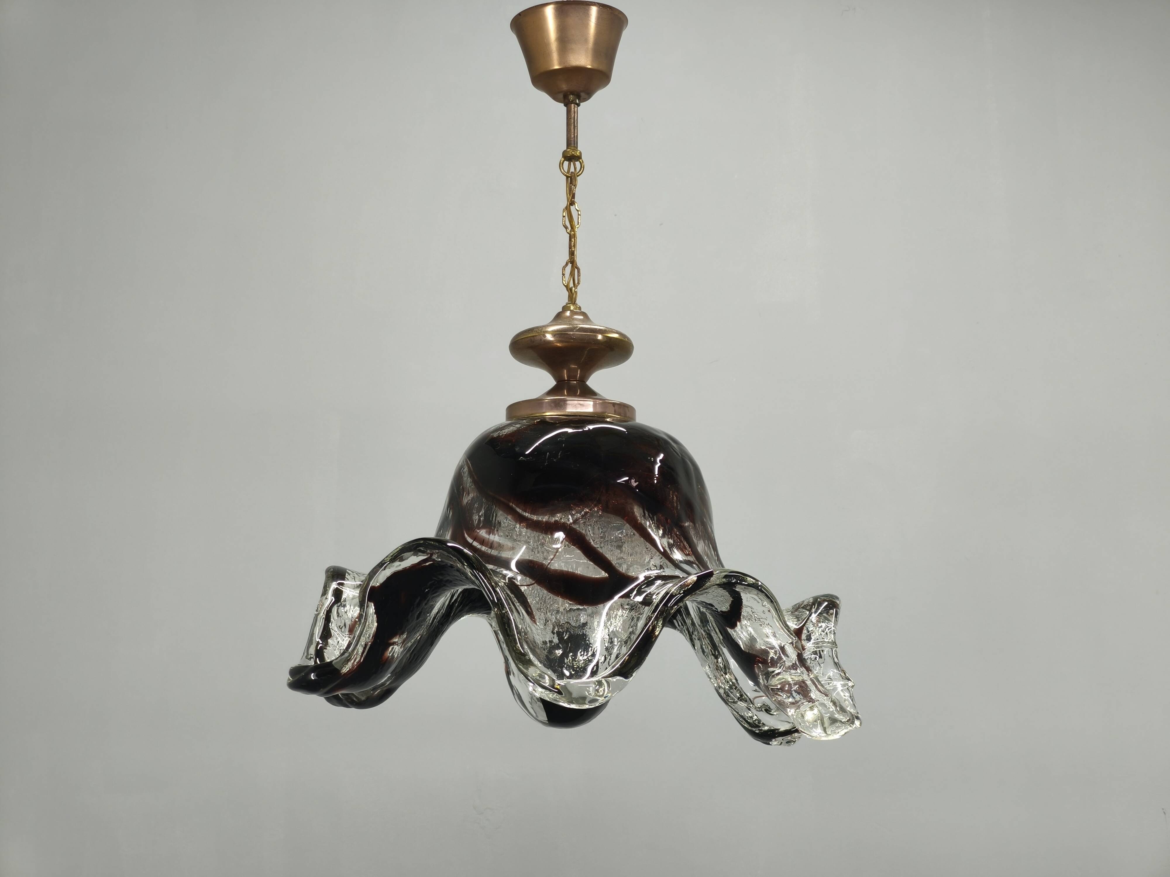 Pair of Murano Glass Pendant Lights, Italy, 1960s