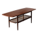 Table basse danoise double plateau en teck 1960