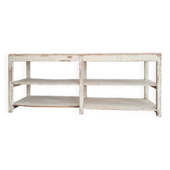 Old patinated draper's table