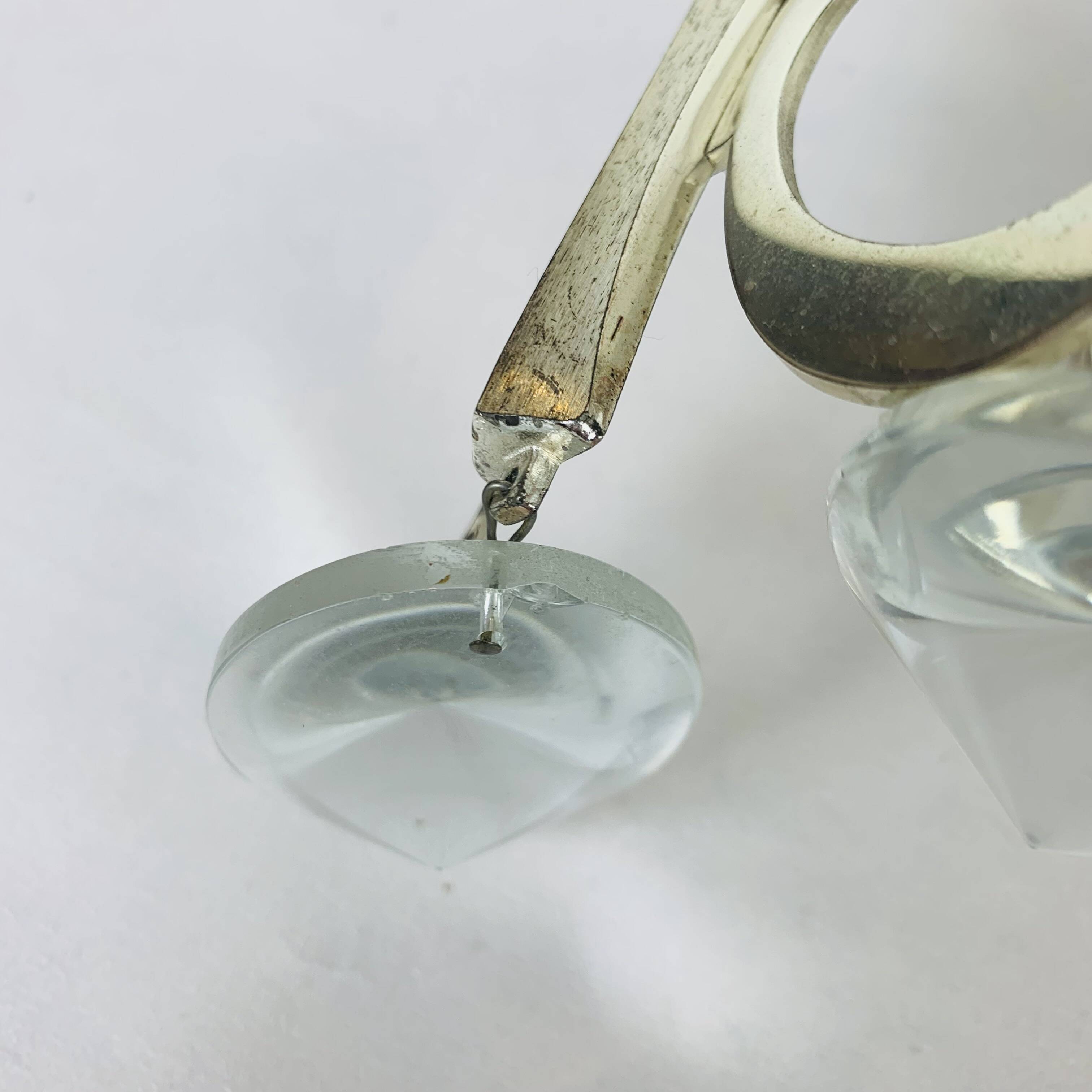 Pair of Ovali wall lights by Sciolari 70s