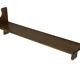 Vintage wall shelve rack bookshelf in oak wood minimalist