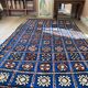 Tapis berbère en laine bleu majorelle