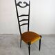 Chiavari chairs with high backs Mid Century Modern Paolo Buffa 1950s