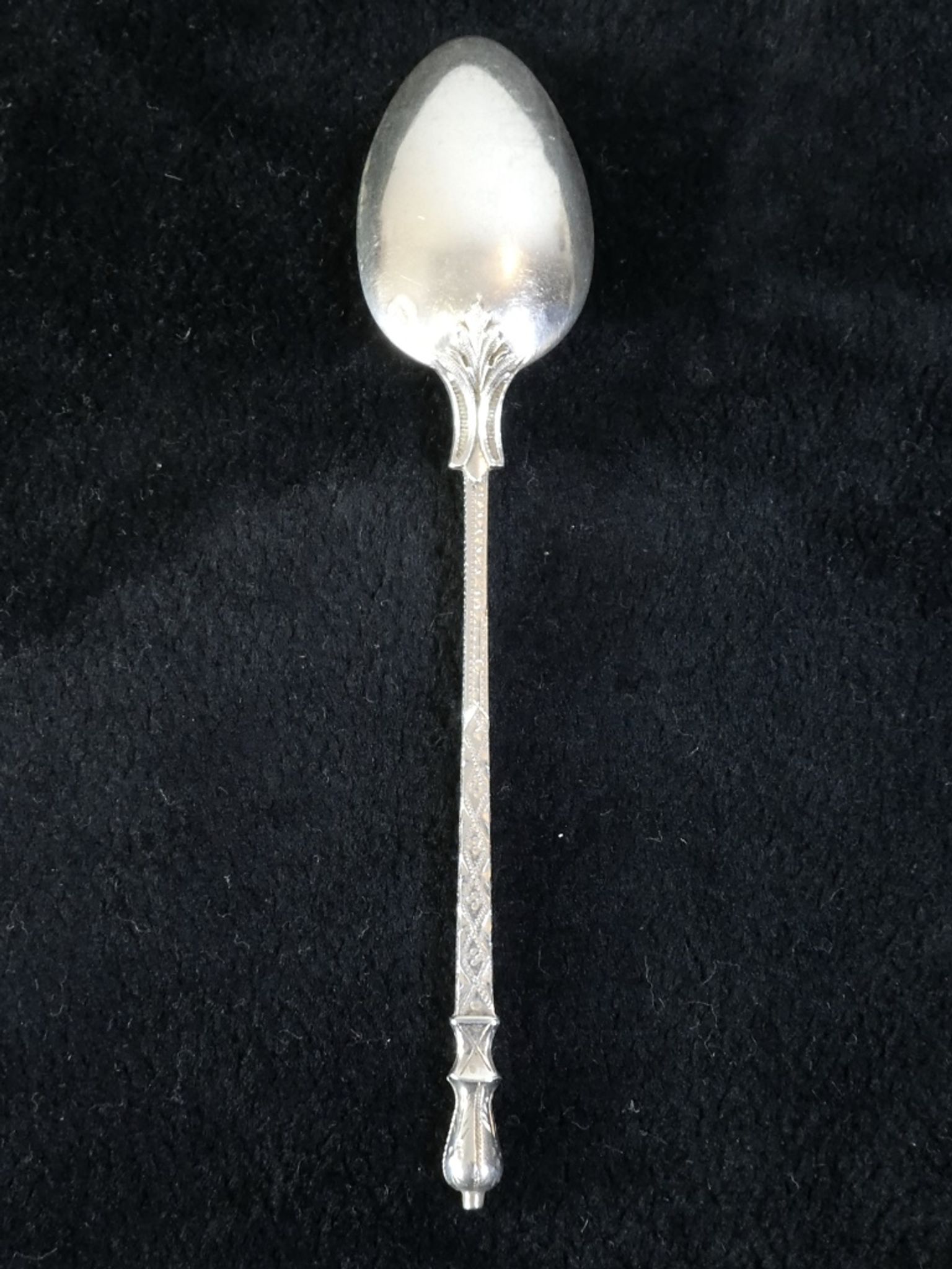 12 small spoons in silver massive 19th round a russian