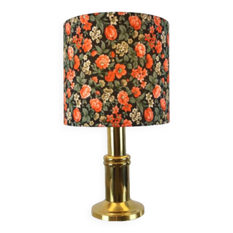 Lampe de table 'floral' en laiton