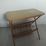 Magazine door / rattan side table