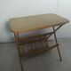 Porte revue table d'appoint en rotin