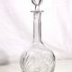 Cut crystal carafe from Saint-Louis, Chantilly model, no. 144, France.