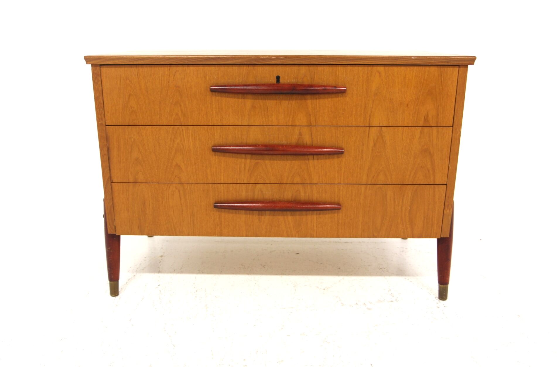 Commode scandinave en teck, Bröderna Gustavssons, Markaryd, Suède, 1960