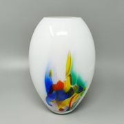 Vase des années 1970 fabriqué à la main à Murano