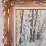 Old vintage painting signed Dimitri MIKHAÏKOV gilded frame