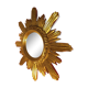 Mirror sun golden wood 42 cm, 1950