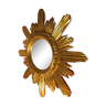 Mirror sun golden wood 42 cm, 1950