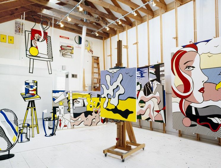 Impression lithographique pop art roy lichtenstein 