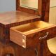 Vintage display cabinet in burl veneer, design, Italy, 1920s-1930s