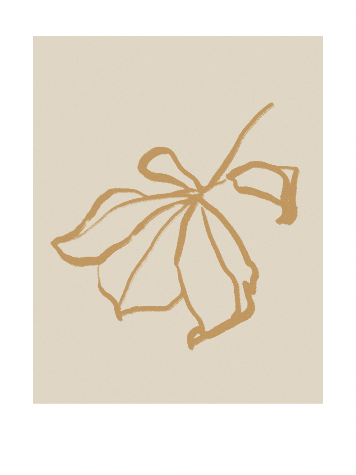 Botanical illustration giclee print, 50x70