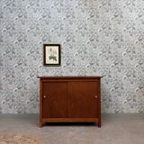 Vintage sideboard with sliding doors