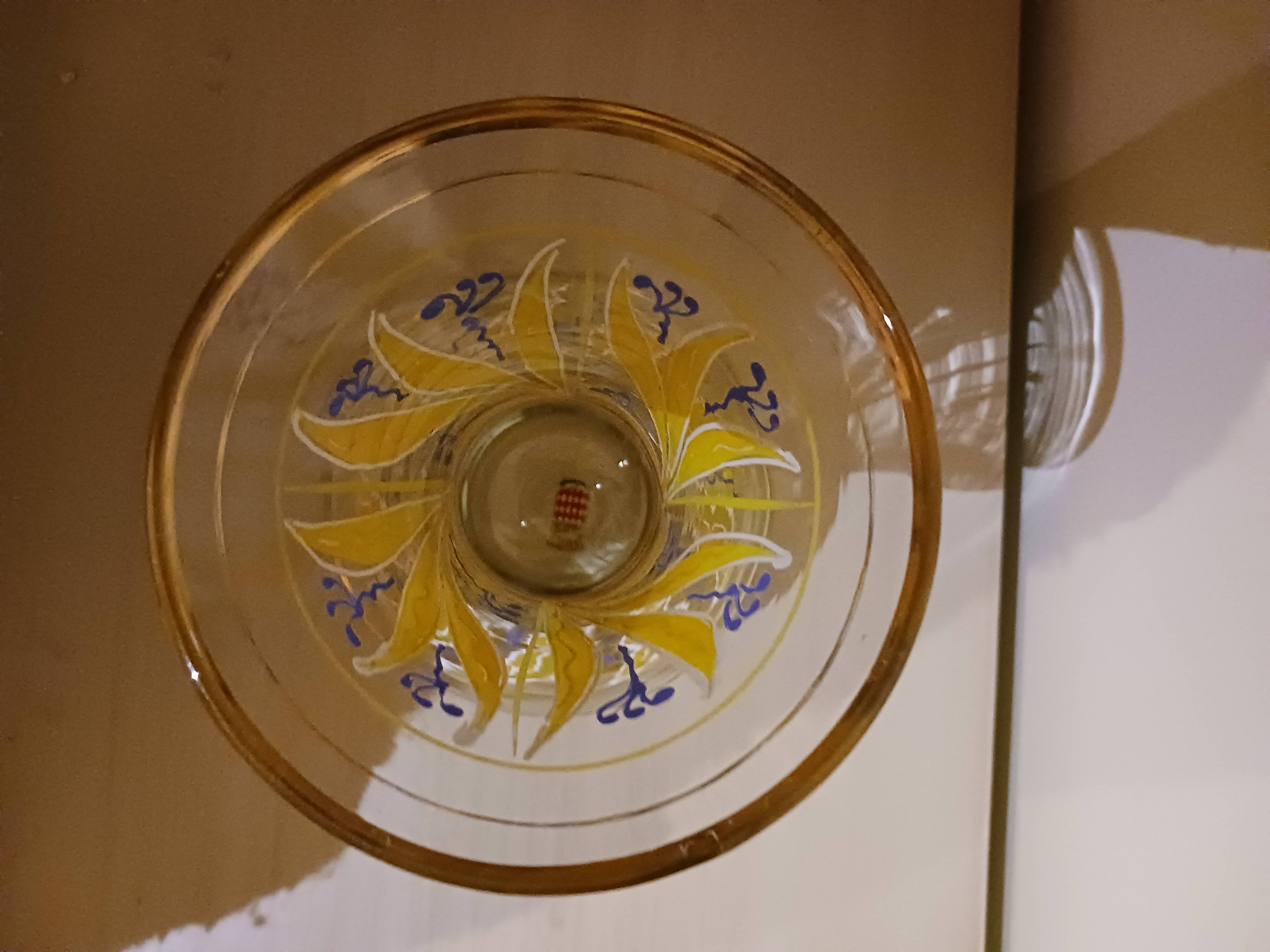Vase from the 1930s, Monaco glassworks.