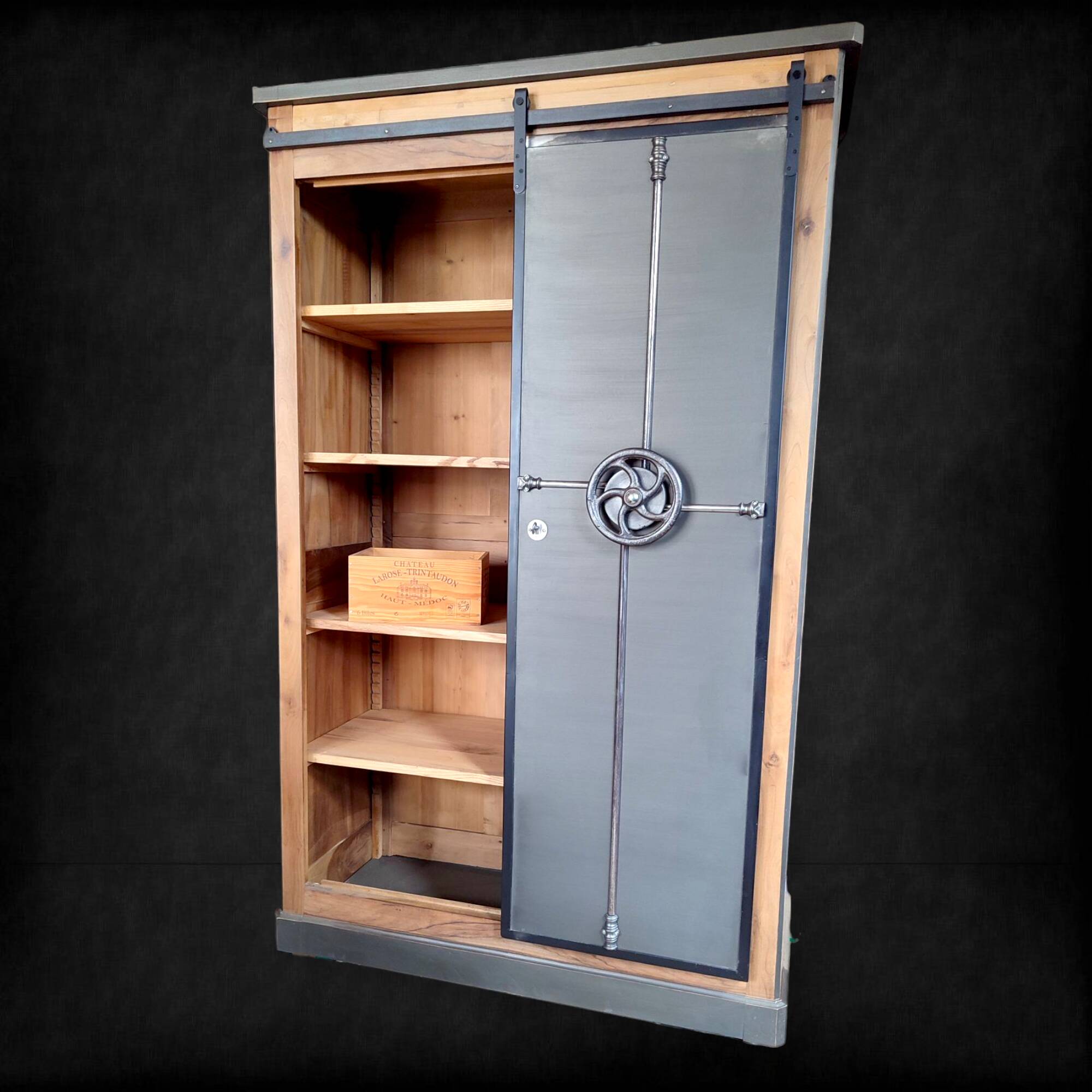 Armoire style industriel rangement