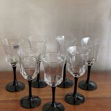 Esso Luminarc octagonal stemware
