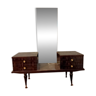Small storage cabinet with mirror