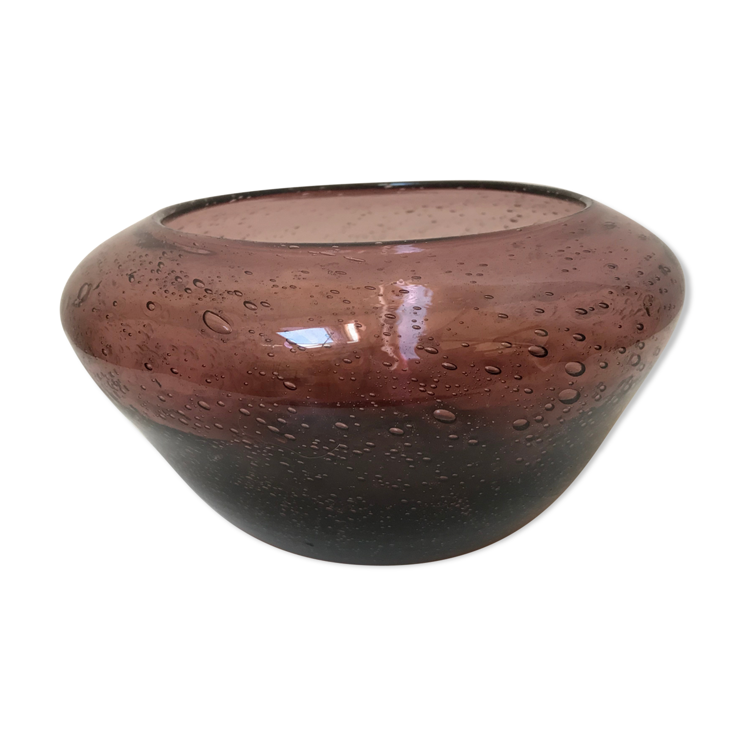 Glass vase blown by Bendor House