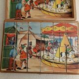 Set of wooden cubes "Beach holiday"