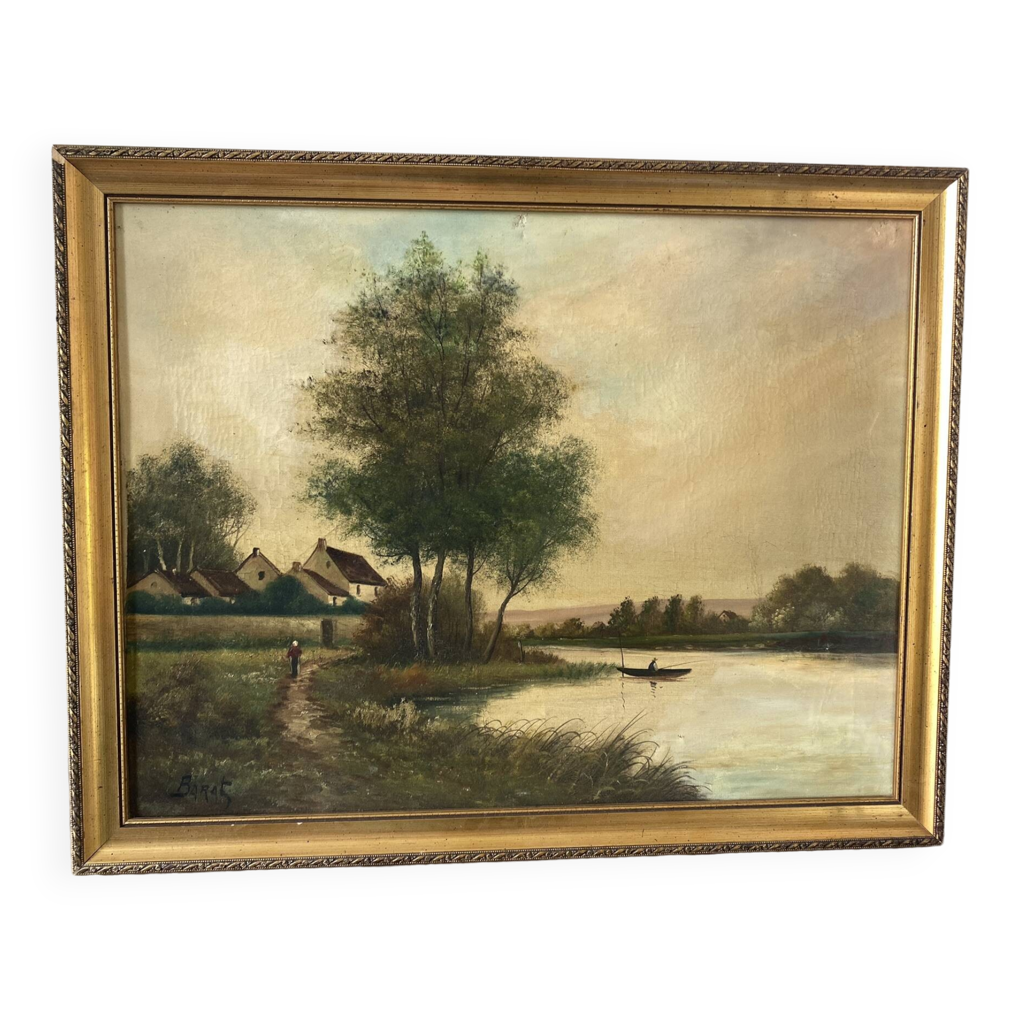 Fishing landscape early 20th century