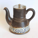 Sandstone teapot signed HB Quimper