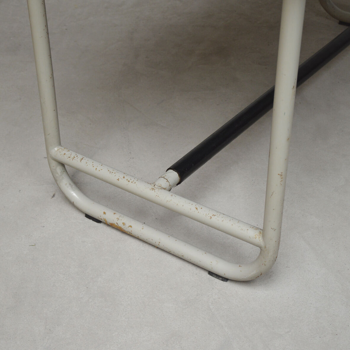 Old metal post desk, 1970