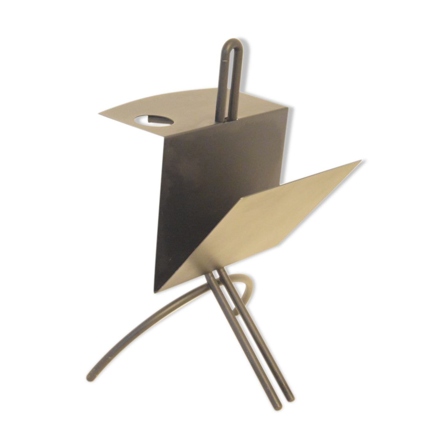 Magazine holders - Sofa end - Side table - Vintage - 80s - Design