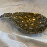 Empty silver metal pineapple pocket