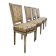 Série de 4 chaises de style Louis XVI ancienne