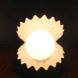 Vintage ceramic shell lamp