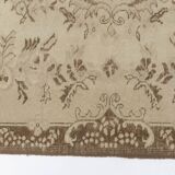 Beige Handknotted Oushak Rug sku 1105