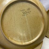 Set of 6 vintage sandstone plates