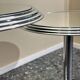 Pair of chrome mirrored sidetables, 1980s
