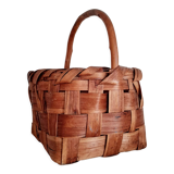 Vintage basket in natural fibers