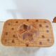 Coffee table in rattan marquetry 1960